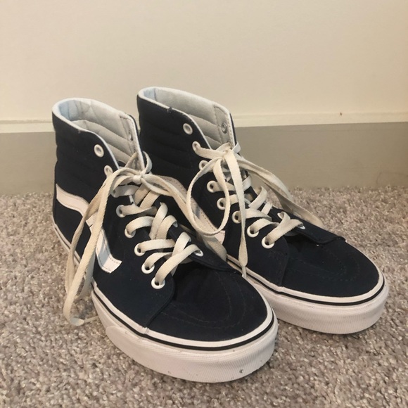 Vans SK8 Hi Blue Women’s Sneakers - Picture 3 of 7